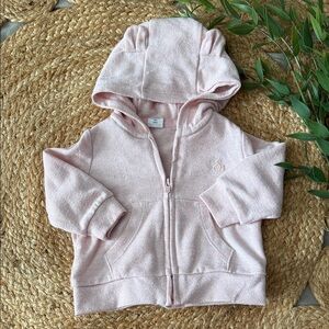 Baby Gap Zip Bear Hood Light Sweatshirt. 3-6mo